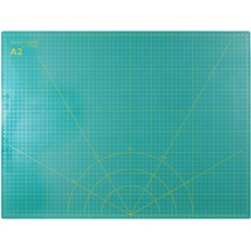 Snyderline® Schneidematte A2 = 45x60cm, 5-lagig beidseitig bedruckt, selbstheilend, grün, Druck in cm & inch