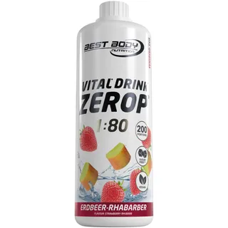 Low Carb Vital Drink Erdbeer-Rhabarber 1000 ml