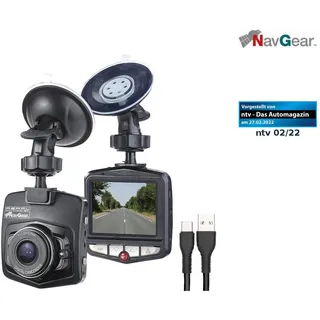 NavGear HD-Dashcam mit G-Sensor; Bewegungserkennung; 6.1-cm-Display; 140°