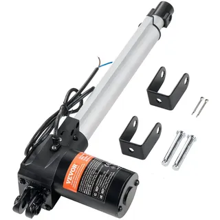 Vevor 6000N Linear Actuator DC 12V Linearantrieb IP44 Elektrischer Linearmotor 250mm Hublänge Geräuschpegel 50dB Elektrische Türöffner 5 mm/s Fahrgeschwindigkeit Lineartechnik Verstellantrieb