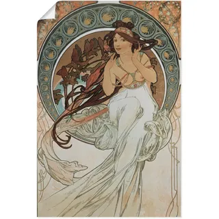 Artland Wandbild »Vier Künste: Die Musik. 1898«, Frau, (1 St.), als Alubild, Outdoorbild, Poster in verschied. Größen, beige