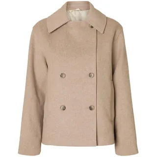 SELECTED FEMME Damen Slfalma Lano Jacket Noos, Sandshell, Numeric_40