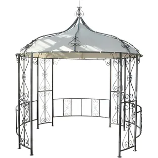 Mendler Rundpavillon 3 x 3 m Weiß