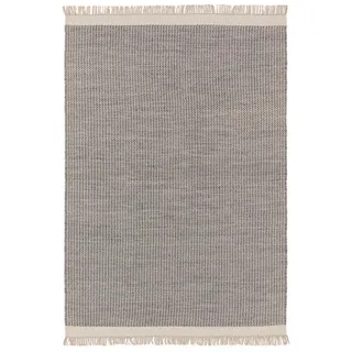benuta Pure Wollteppich Kim Grau 200x300 cm , Textil , Grafikmuster , Rechteckig , 200x300 cm , Gots , pflegeleicht , Teppiche und Böden, Teppiche, Schafwollteppiche