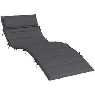 vidaXL Sonnenliegen-Auflage Anthrazit 180x60x4 cm Oxford-Gewebe