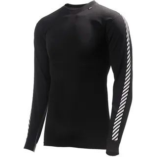 HELLY HANSEN Dry Stripe Crew Langarm-baselayer - Black - L