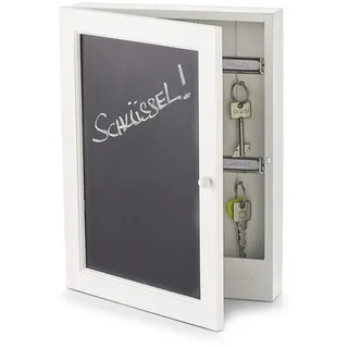 Zeller Schlüsselbrett Tafel 22 x 5 x 30 cm Schwarz