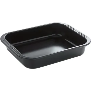 Spring CULINAR Bräter rechteckig mit breiten Griffen, 38 x 30 cm, aluminisierter Stahl mit PFAS-freier Antihaftbeschichtung, mineralischer Basis, 7,4 L Inhalt, hitzebeständig bis 230 °C
