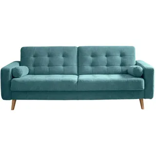 Mid.you Schlafsofa , Grün , Textil, Holzwerkstoff , 222x86x90 cm , Wohnzimmer, Sofas & Couches, Schlafsofas, Sonstige Schlafsofas
