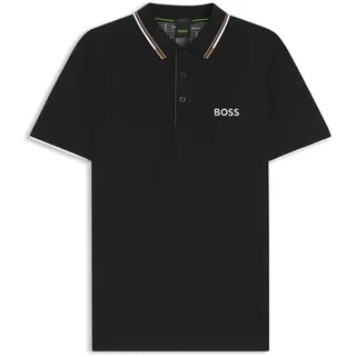 Boss Herren. Paddy Pro Poloshirt schwarz (M), Lässig, Baumwolle, Kurzarm