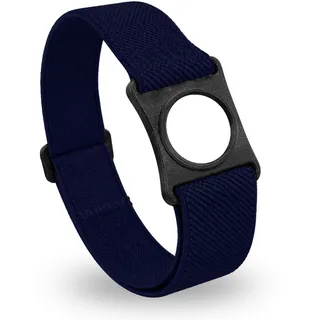 Diasticker® | Freestyle Libre 3 - Fixierband | Flexibel - Wasserfest - Starker Halt | Sensor-Schutz, Fixierung für Freestyle Libre Sensor | Halter: Schwarz (Large: 35-45 cm, Marine)
