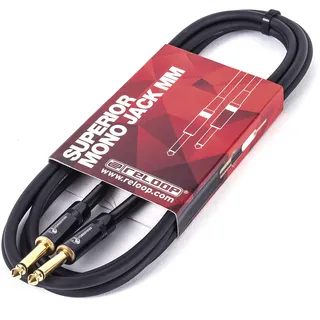 Reloop Superior Mono Jack MM 6.0 m - sehr robust, durch hohen Leiterdurchmesser und feine, individuelle Litzenn, hohe Haltbarkeit durch dicke 7,0 mm PVC-Ummantellung
