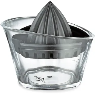 Küchenprofi Zitronenpresse mit Skala und Ausgießer 2-tlg. - Schwarz, Transparent