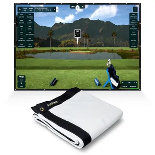 simspace Golf-Schlagleinwand – weiße Projektor-Leinwand für Golfsimulator für Zuhause, robuster und langlebiger Bildschirm, Golf-Simulator-Bildschirm, HD-Projektor-Leinwand für Golf-Übung