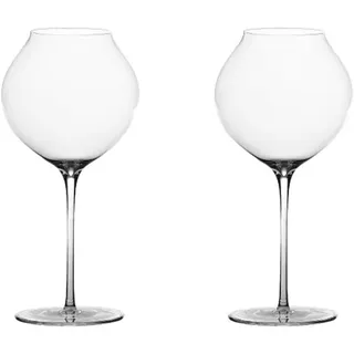 Zafferano Ultralight Weingläser 2 Stück leichtes Glas 770 ml - Transparent