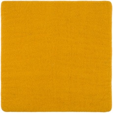 myfelt Flache Filz Sitzauflage, Filz Stuhlauflage - Klara - quadratisch, 36x36 cm, Senfgelb