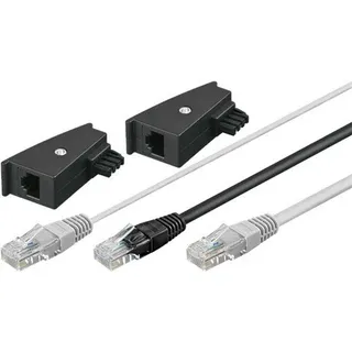 goobay TAE Adapter 2x RJ45-Stecker > RJ45-Stecker (8P8C) +