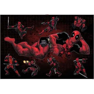 KOMAR Deko-Sticker Deadpool Posing 100 x 70 cm