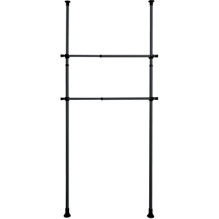 Wenko Herkules Kleiderstange für Garderobensystem schwarz 75,0 - 120,0 x 3,0 x 3,0 cm