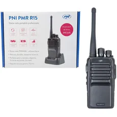 Professionelles tragbares Funkgerät PNI PMR R15 0.5W, ASQ, TOT, CTCSS-DCS, Monitor, 1200mAh, programmierbar