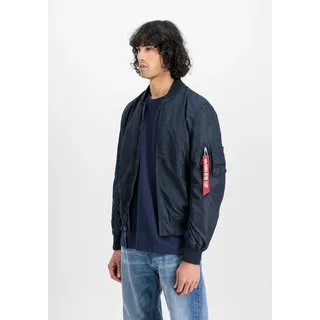 Bomberjacke ALPHA INDUSTRIES "MA-1 TT Light", Herren, Gr. XS, blau (rep.blau), Obermaterial: 100% Nylon, Futter: 100% Nylon, Jacken Bomberjacke