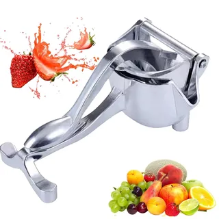 Tragbarer Manueller Entsafter, Orangenpresse Manuell, Barfly Jumbo Aluminum Juicer, Abnehmbar & Easy Clean, Aluminiumwerkstoffe, für Zitrone, Granatapfel, Orange, Küchenwerkzeug