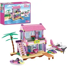 COGO Mädchen Haus Bauspielzeug, Hausbauset, Lernspielzeug, Spielzeughaus, Geschenk für Kinder, Jungen und Mädchen ab 6 Jahre, 423 Stück