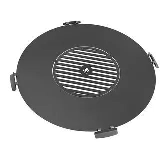 Cook King Grillplatte Ø 98 cm Stahl/Grau