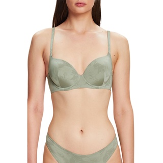 ESPRIT Damen Big Flower Deluster Sexy Pad Gepolsterter BH, Dusty Green, 75A EU