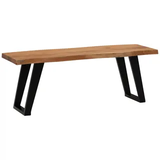 Wohnling Garderobenbank 120 x 40 x 45,5 cm akaziefarben hellbraun / braun matt