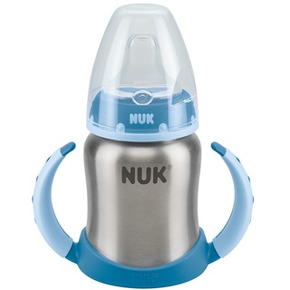 NUK Learner Cup Edelstahl Trinklernflasche Blau