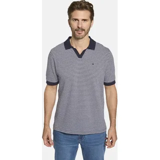 Poloshirt BABISTA "Poloshirt TOSCARELLI", Herren, Gr. 56, bunt (weiß blau gestreift), Obermaterial: 100% Baumwolle CO., regular fit normal, ohne Ausschnitt, Shirts Poloshirt