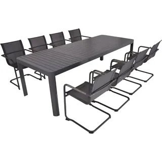 Garden Pleasure Amira Set 9-tlg. Grau