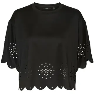 Vero Moda Tora Kurzarm-bluse - Black - L