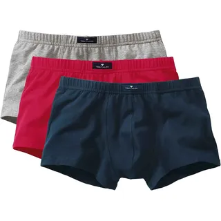 Tom Tailor Herren Shorts - X-LASTIC, Boxer, Pants, Stretch Cotton, Vorteilspack Mehrfarbig M