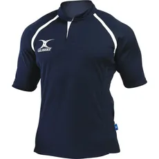 Gilbert, Herren, Sportshirt, Rugby Xact Match Kurzarm Rugby Shirt (116), Blau, 116