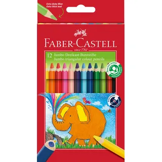 Faber-Castell Jumbo Buntstifte 12 St. Mehrfarbig