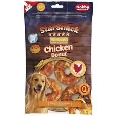Nobby STARSNACK Barbecue Chicken Donut für alle Hunde, ca. Ø 5 cm, 1 Tüte je 5 Stück (1 x ca. 110 g)