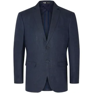 SELETED HOMME Herren SLHREGULAR-Will Linen BLZ NOOS Sakko, Navy Blazer, 60