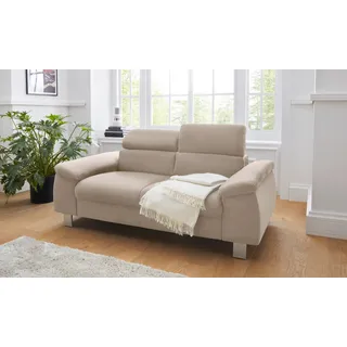 Cotta 2-Sitzer »Komaris, B: 177 cm« mit Kopfteilverstellung, beige,