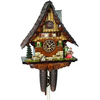Trenkle - Modell 8517 - Kuckucksuhr im Chalet-Design - 8-tägiges Kettenwerk - Classic-Ausführung - Braun
