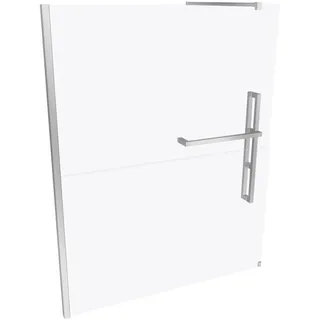 HÜPPE Duplo pure Walk-In Viereck Seitenwand 1-teilig, Breite:160cm, linksseitige Befestigung, DT0005C91321, Duschkabine: Profilfarbe chrom Glas ESG klar