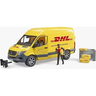 Bruder 02671 - MB Sprinter DHL mit Fahrer gelb 1:16