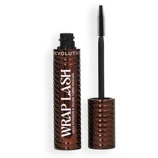 Revolution Beauty Revolution, Wrap Lash Tubing Mascara, Wischfest & Wasserfest für Maximale Länge und Volumen, Vegan & Tierversuchsfrei, Braun, 8,5 ml