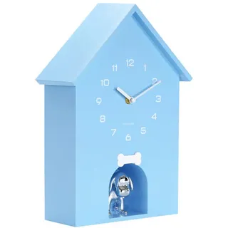 Karlsson Wanduhr 24,9 cm Dog House blau