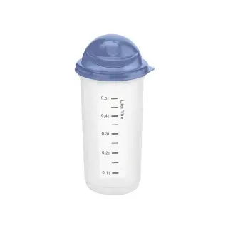 Rotho Shaker 0,5L Rondo horizon blue 1741106161, Messbecher, Blau