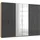Drehtürenschrank Level by fresh to go 300 x 236 x 58 cm Grau