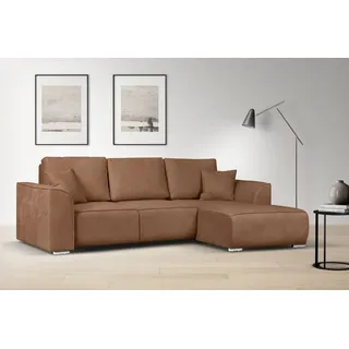 OTTO home »BEATRICE optionale Schlafsofa mit Bettkasten, B/T/H: 265/170/86 cm« L-Form, wahlweise auch mit Bettfunktion und Bettkasten,