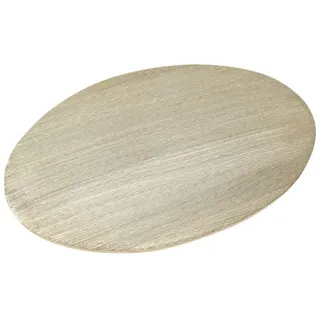 NKlaus Kerzenteller oval groß Aluminium Gold 20x14cm Kerzenhalter Untersetzer Tablett Gebürstet - Design 10381