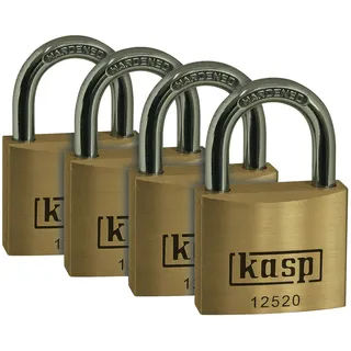 kasp K12520D4 Vorhängeschloss 20mm gleichschließend Goldgelb Schlüsselschloss